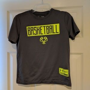 Gray Under Armour Basketball Shirt